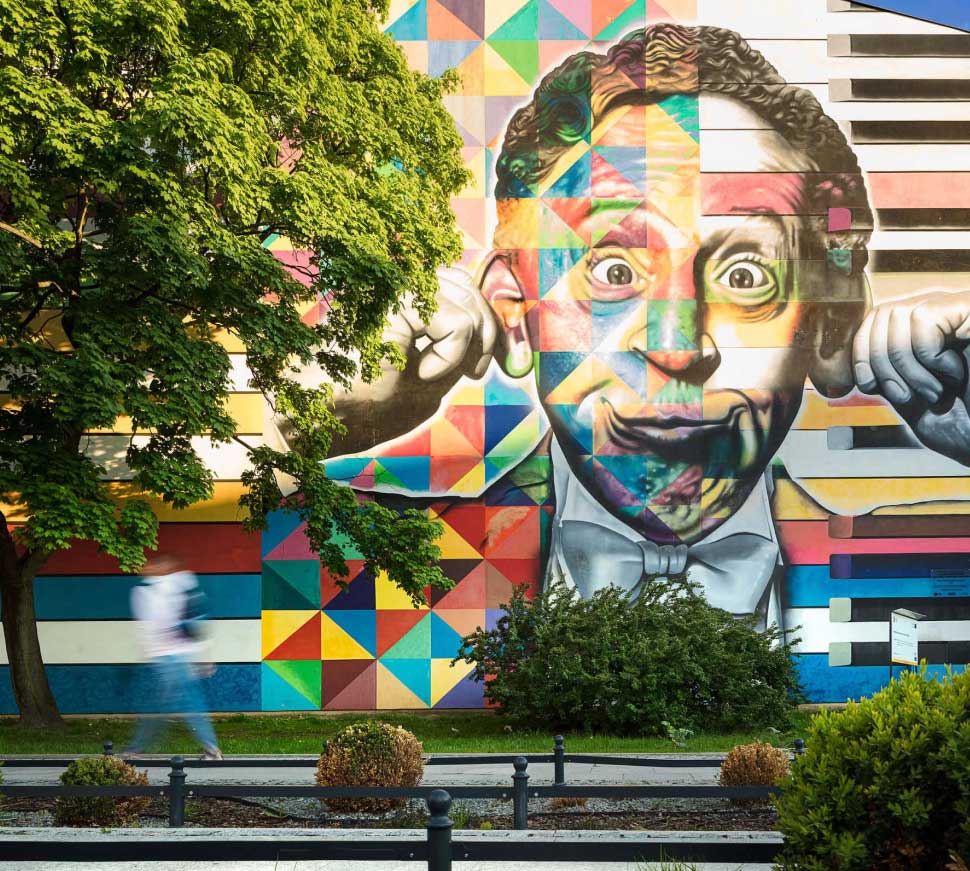 Kolorowy mural